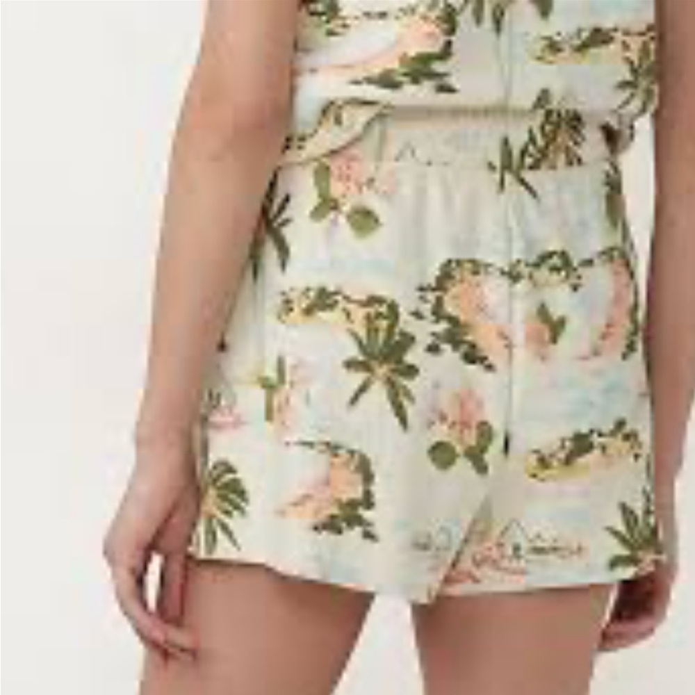 LAUREN CONRAD Terry Floral Print Women's Shorts